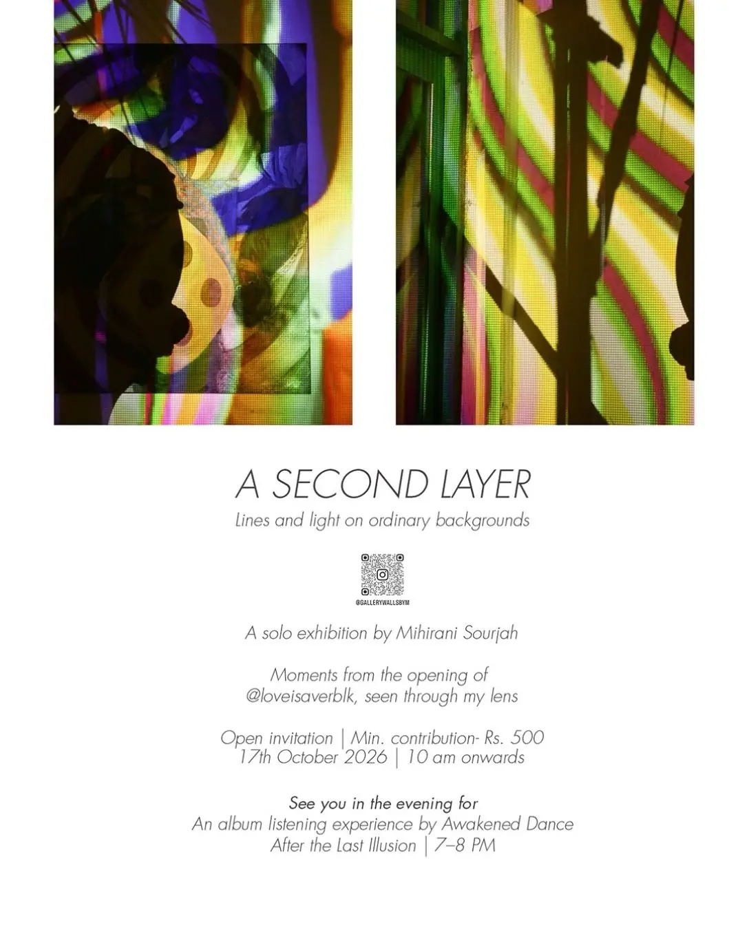 A Second Layer exhibition poster